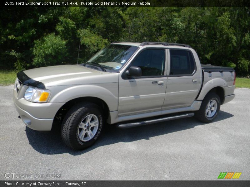Pueblo Gold Metallic / Medium Pebble 2005 Ford Explorer Sport Trac XLT 4x4
