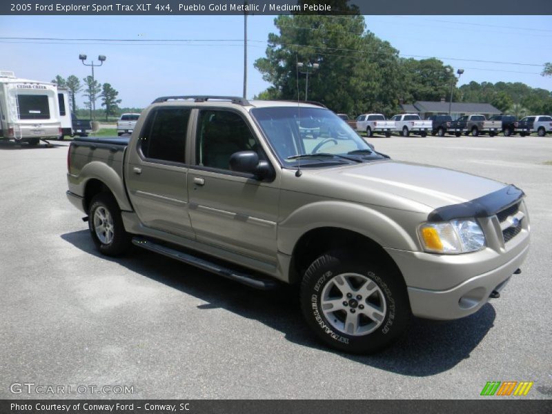 Pueblo Gold Metallic / Medium Pebble 2005 Ford Explorer Sport Trac XLT 4x4