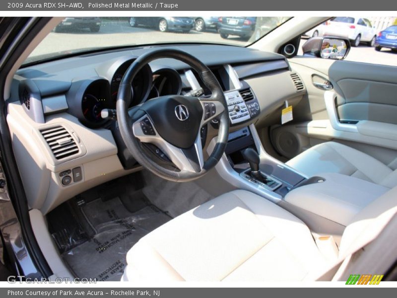 Polished Metal Metallic / Taupe 2009 Acura RDX SH-AWD