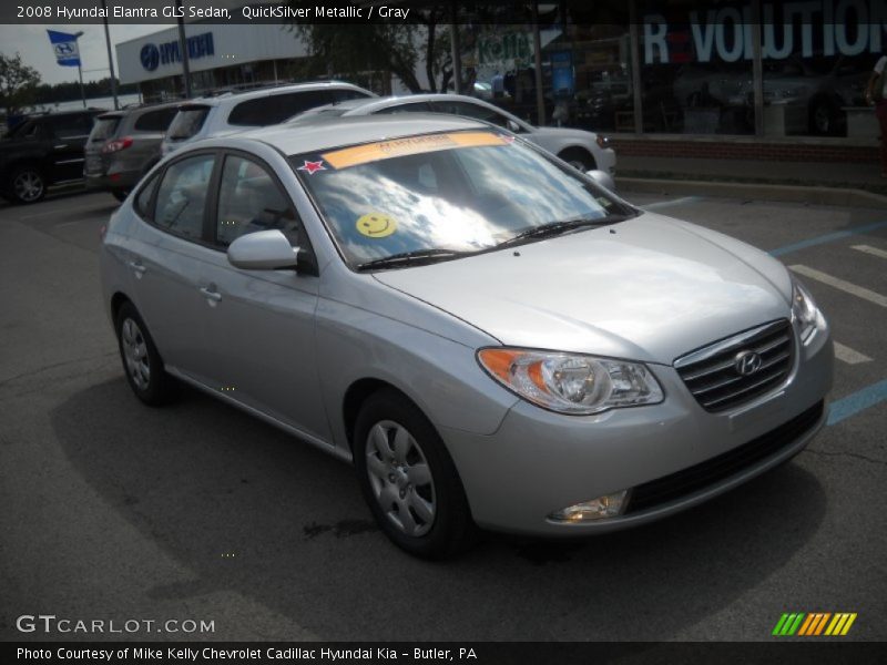 QuickSilver Metallic / Gray 2008 Hyundai Elantra GLS Sedan