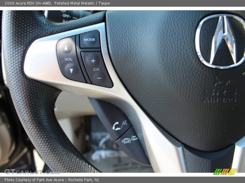 Polished Metal Metallic / Taupe 2009 Acura RDX SH-AWD