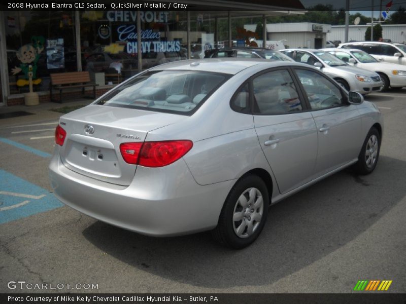 QuickSilver Metallic / Gray 2008 Hyundai Elantra GLS Sedan