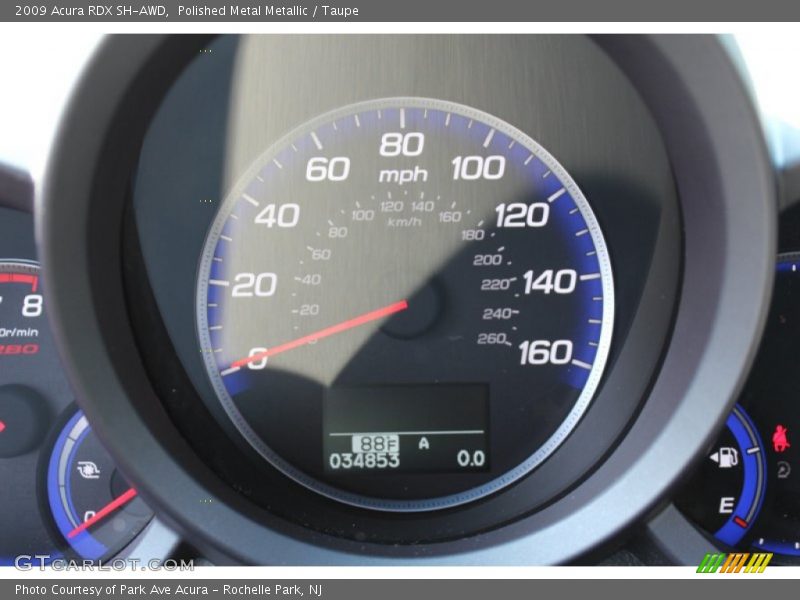 Polished Metal Metallic / Taupe 2009 Acura RDX SH-AWD