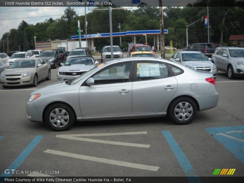 QuickSilver Metallic / Gray 2008 Hyundai Elantra GLS Sedan