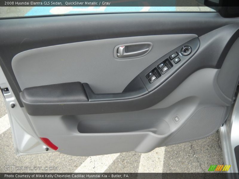 QuickSilver Metallic / Gray 2008 Hyundai Elantra GLS Sedan