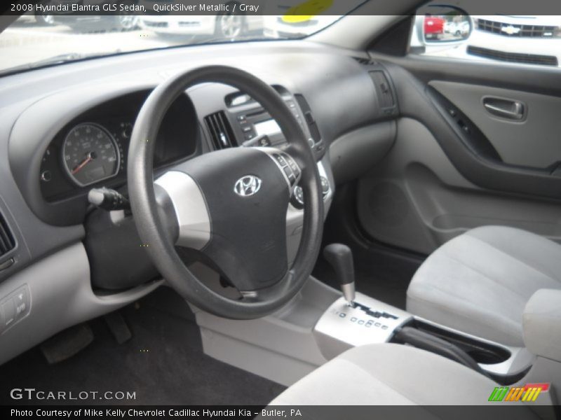 QuickSilver Metallic / Gray 2008 Hyundai Elantra GLS Sedan