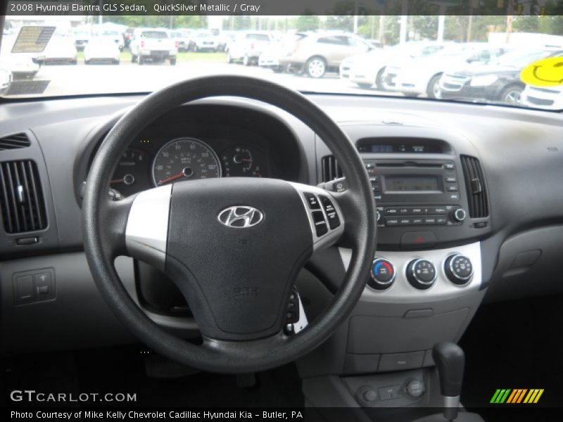 QuickSilver Metallic / Gray 2008 Hyundai Elantra GLS Sedan