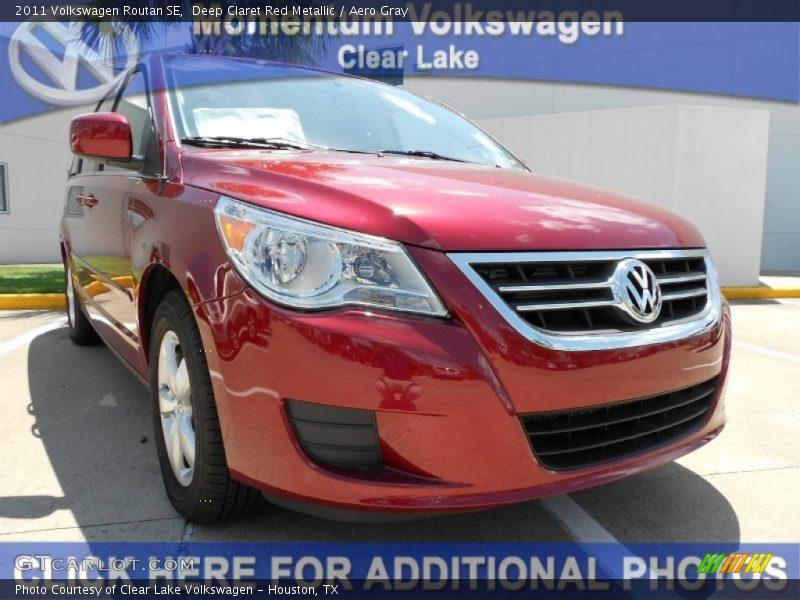 Deep Claret Red Metallic / Aero Gray 2011 Volkswagen Routan SE