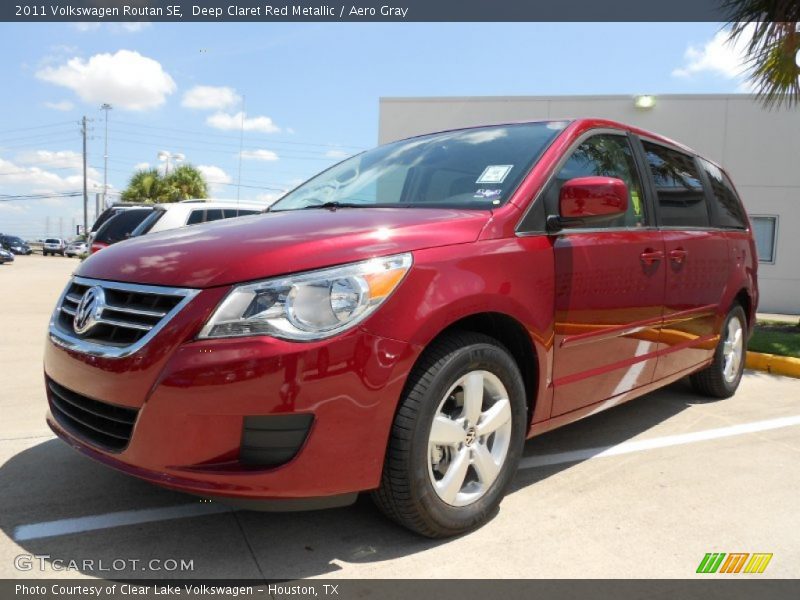 Deep Claret Red Metallic / Aero Gray 2011 Volkswagen Routan SE