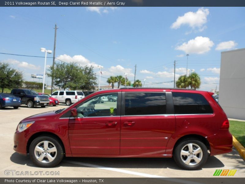 Deep Claret Red Metallic / Aero Gray 2011 Volkswagen Routan SE