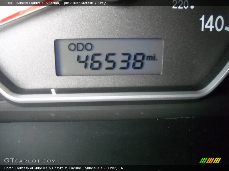 QuickSilver Metallic / Gray 2008 Hyundai Elantra GLS Sedan