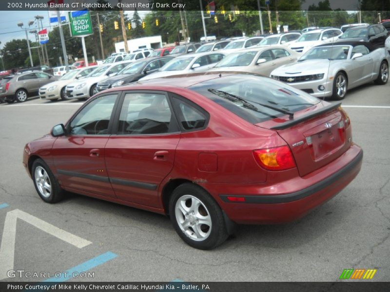 Chianti Red / Dark Gray 2002 Hyundai Elantra GT Hatchback