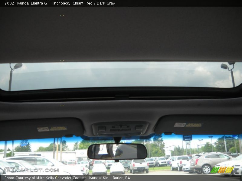 Chianti Red / Dark Gray 2002 Hyundai Elantra GT Hatchback