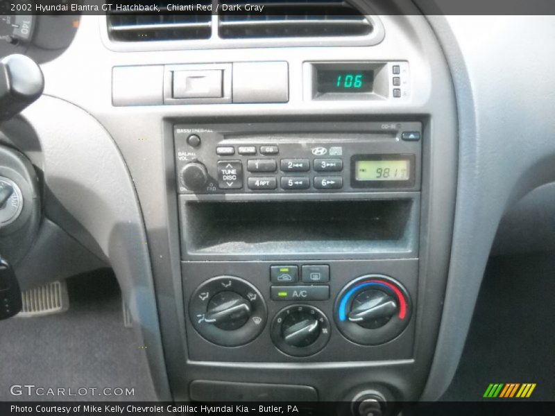 Controls of 2002 Elantra GT Hatchback