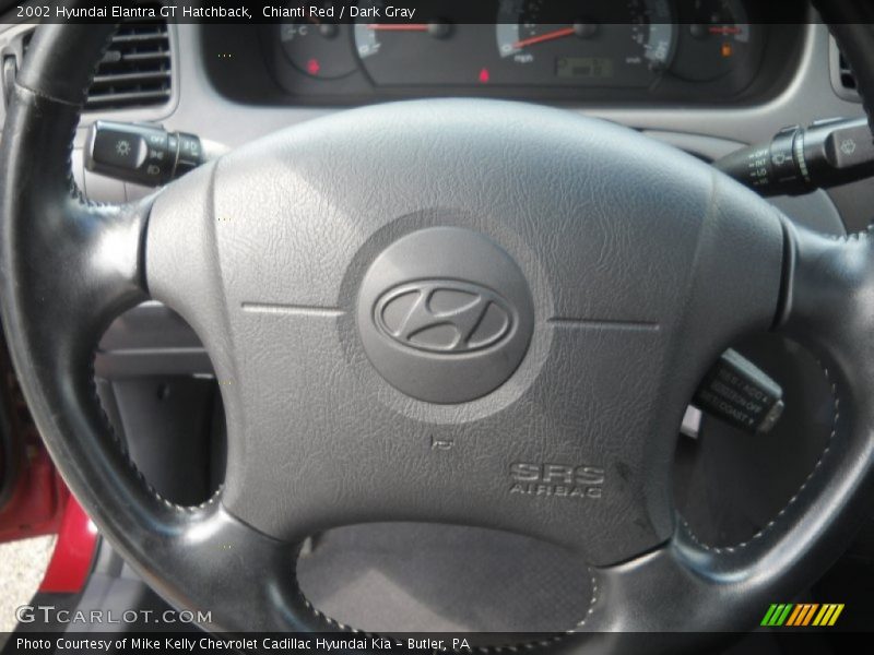 Chianti Red / Dark Gray 2002 Hyundai Elantra GT Hatchback