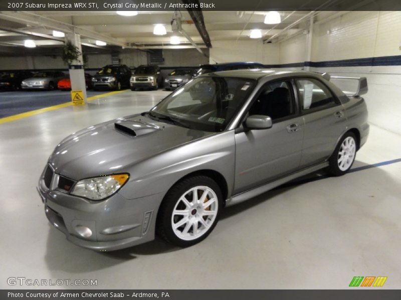 Crystal Gray Metallic / Anthracite Black 2007 Subaru Impreza WRX STi