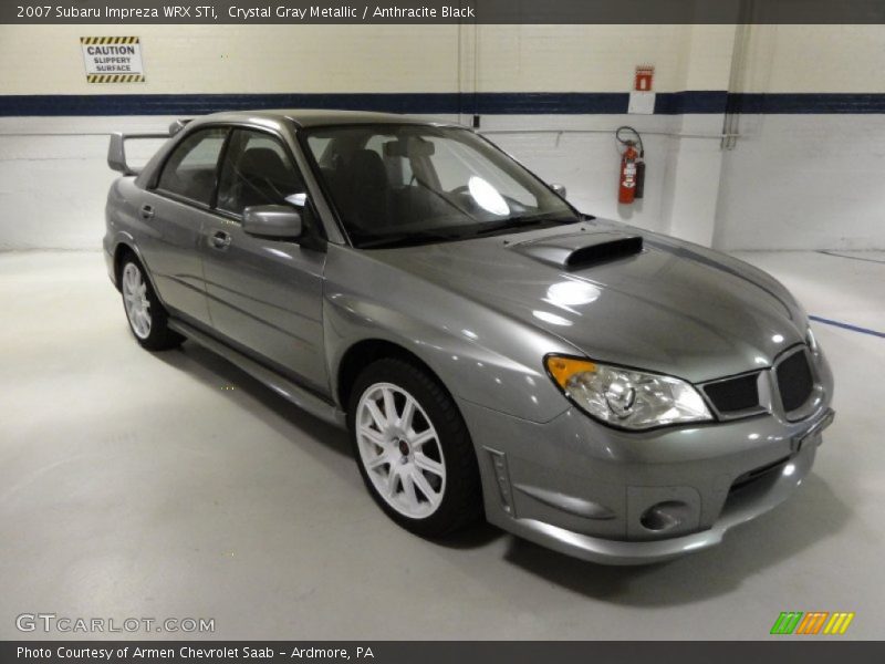 Crystal Gray Metallic / Anthracite Black 2007 Subaru Impreza WRX STi