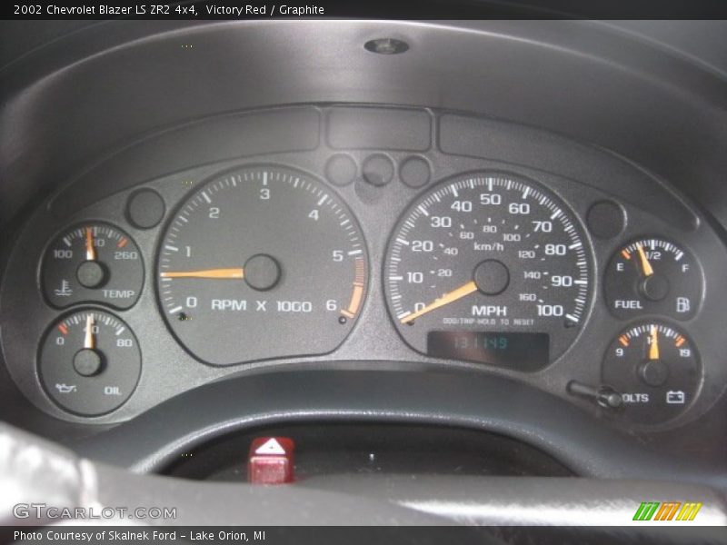  2002 Blazer LS ZR2 4x4 LS ZR2 4x4 Gauges