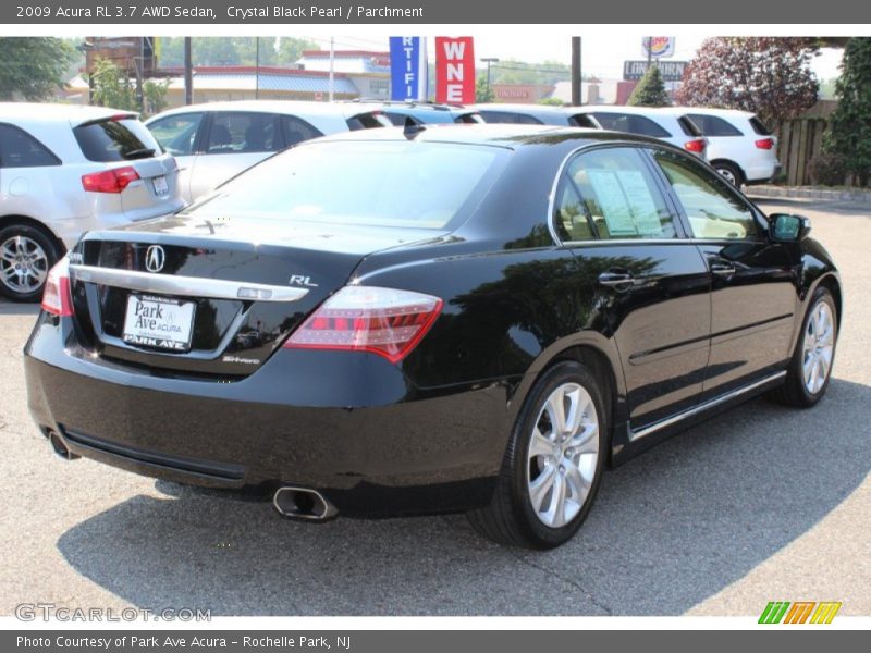 Crystal Black Pearl / Parchment 2009 Acura RL 3.7 AWD Sedan