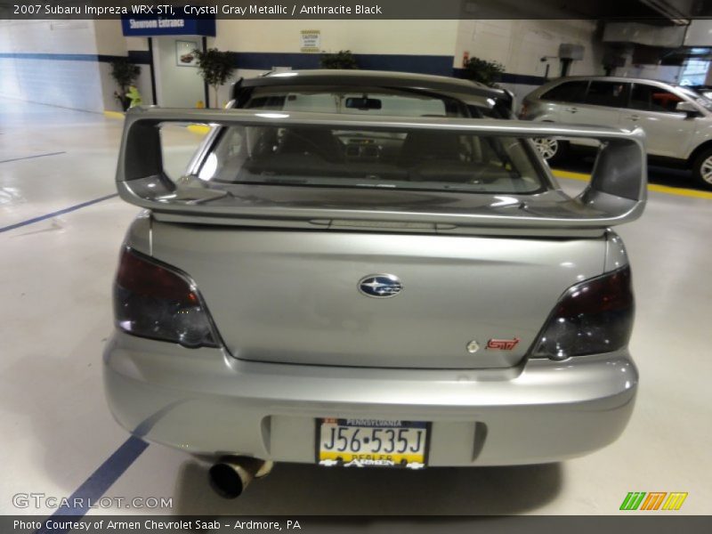 Crystal Gray Metallic / Anthracite Black 2007 Subaru Impreza WRX STi
