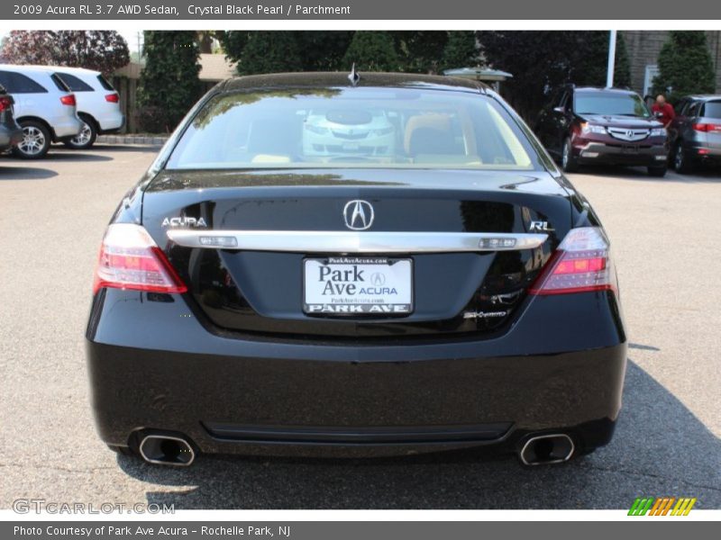 Crystal Black Pearl / Parchment 2009 Acura RL 3.7 AWD Sedan