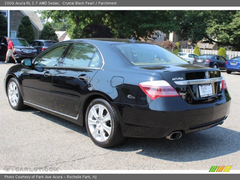 Crystal Black Pearl / Parchment 2009 Acura RL 3.7 AWD Sedan