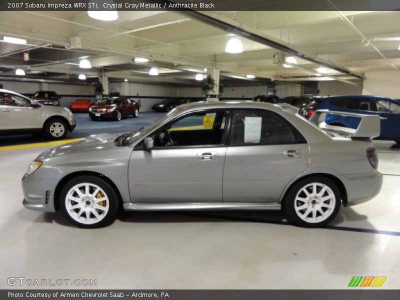 Crystal Gray Metallic / Anthracite Black 2007 Subaru Impreza WRX STi