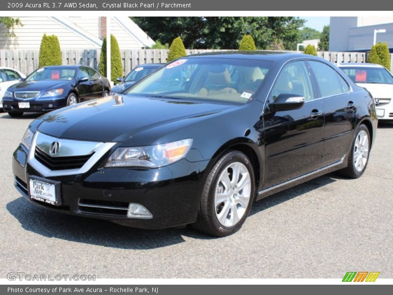 Crystal Black Pearl / Parchment 2009 Acura RL 3.7 AWD Sedan