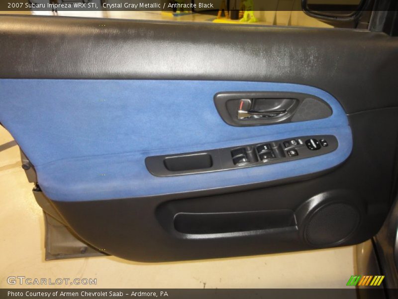 Crystal Gray Metallic / Anthracite Black 2007 Subaru Impreza WRX STi