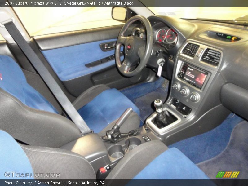Crystal Gray Metallic / Anthracite Black 2007 Subaru Impreza WRX STi