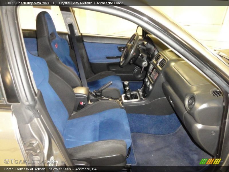Crystal Gray Metallic / Anthracite Black 2007 Subaru Impreza WRX STi