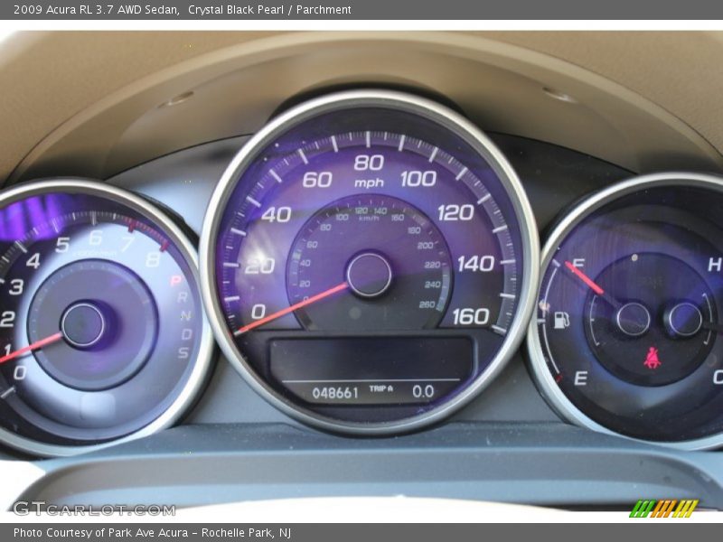  2009 RL 3.7 AWD Sedan 3.7 AWD Sedan Gauges