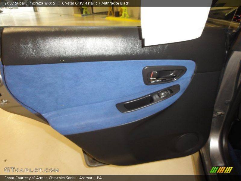 Crystal Gray Metallic / Anthracite Black 2007 Subaru Impreza WRX STi