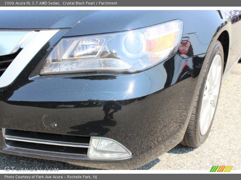 Crystal Black Pearl / Parchment 2009 Acura RL 3.7 AWD Sedan