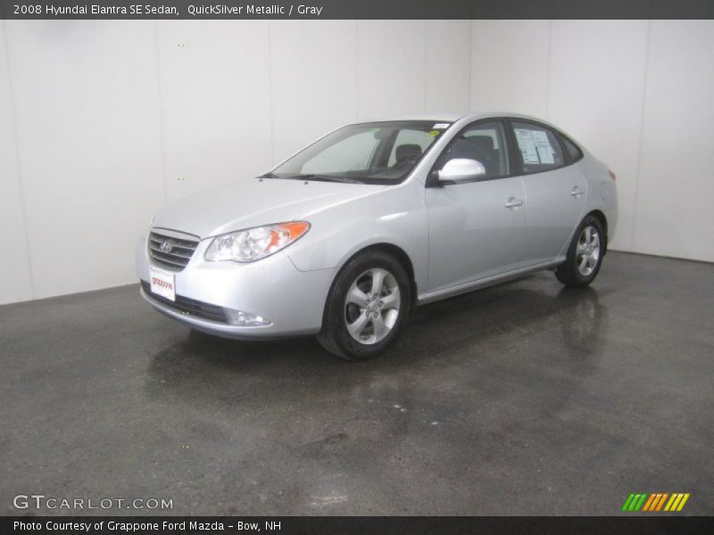 QuickSilver Metallic / Gray 2008 Hyundai Elantra SE Sedan