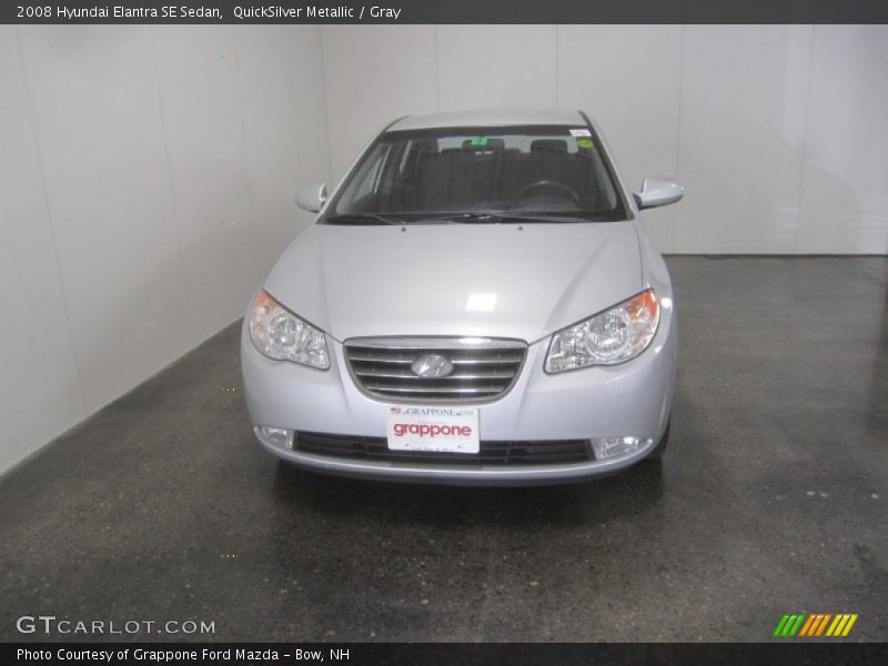 QuickSilver Metallic / Gray 2008 Hyundai Elantra SE Sedan
