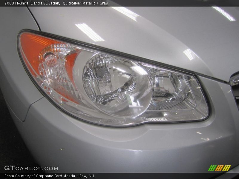 QuickSilver Metallic / Gray 2008 Hyundai Elantra SE Sedan