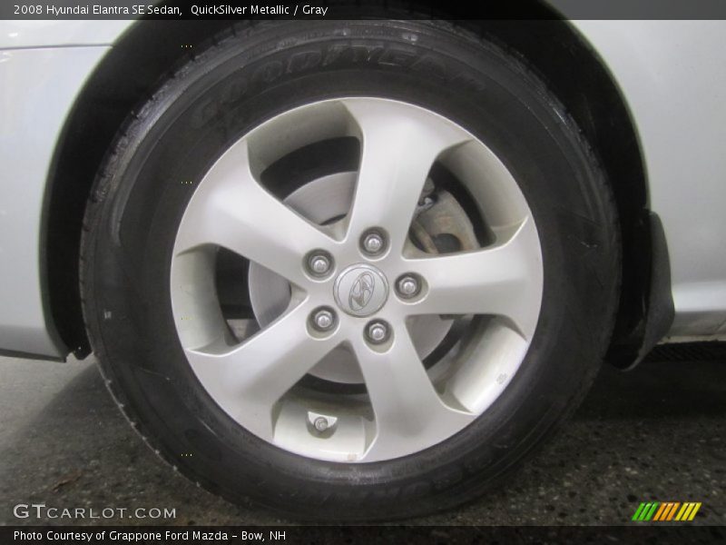 QuickSilver Metallic / Gray 2008 Hyundai Elantra SE Sedan
