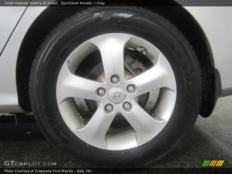 QuickSilver Metallic / Gray 2008 Hyundai Elantra SE Sedan