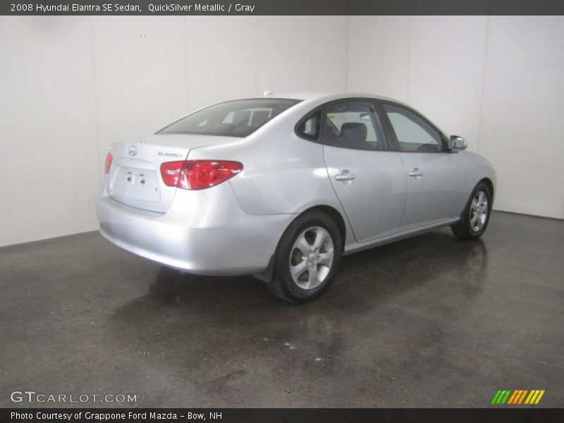 QuickSilver Metallic / Gray 2008 Hyundai Elantra SE Sedan