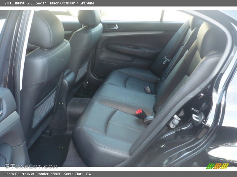 2011 G 25 Sedan Graphite Interior
