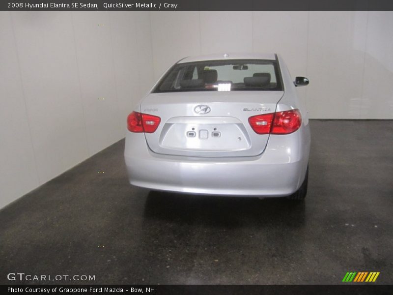 QuickSilver Metallic / Gray 2008 Hyundai Elantra SE Sedan