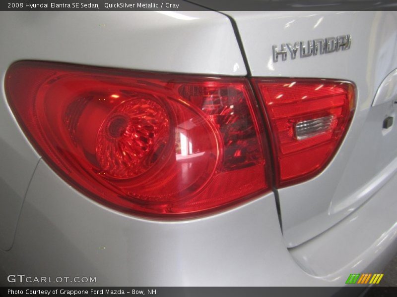 QuickSilver Metallic / Gray 2008 Hyundai Elantra SE Sedan