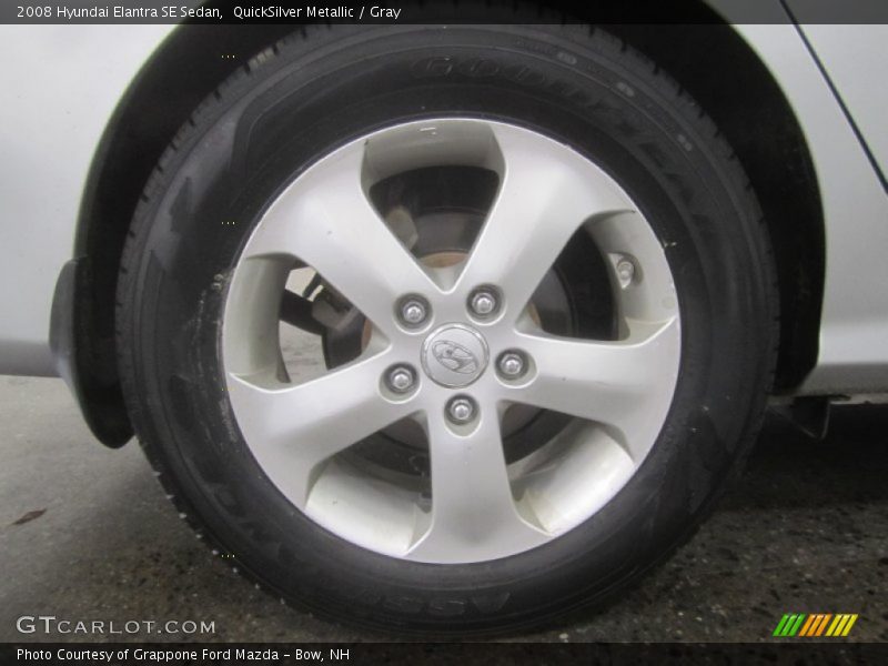 QuickSilver Metallic / Gray 2008 Hyundai Elantra SE Sedan