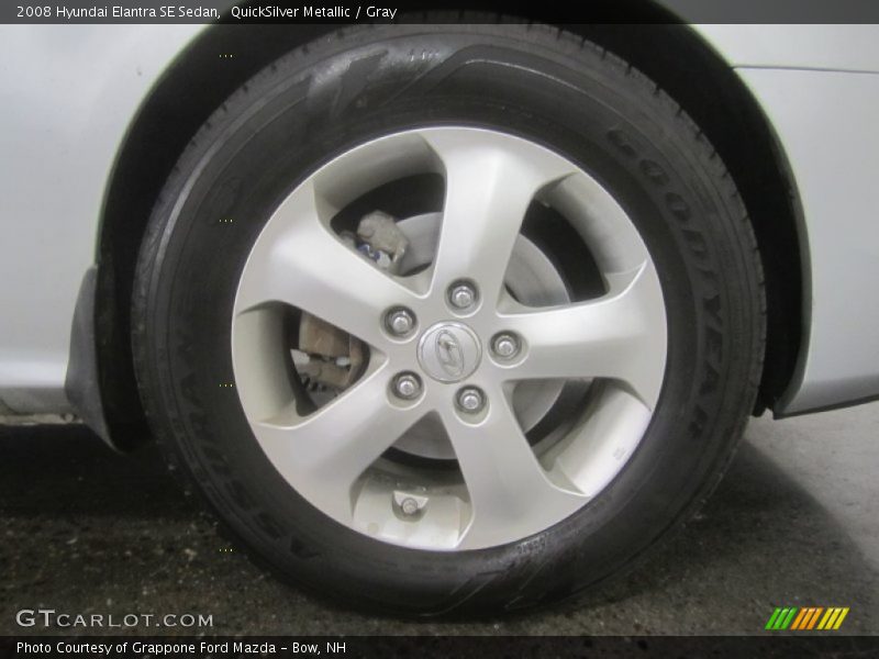 QuickSilver Metallic / Gray 2008 Hyundai Elantra SE Sedan
