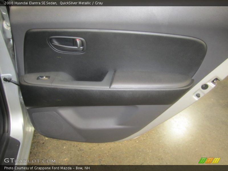 QuickSilver Metallic / Gray 2008 Hyundai Elantra SE Sedan