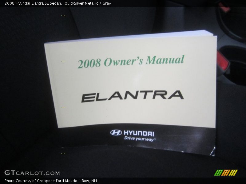 QuickSilver Metallic / Gray 2008 Hyundai Elantra SE Sedan