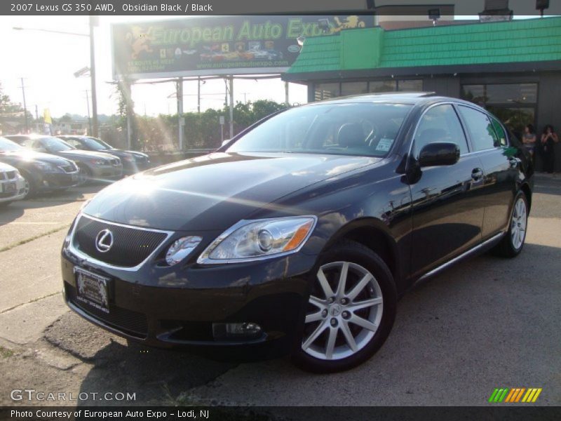 Obsidian Black / Black 2007 Lexus GS 350 AWD