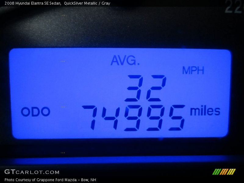 QuickSilver Metallic / Gray 2008 Hyundai Elantra SE Sedan