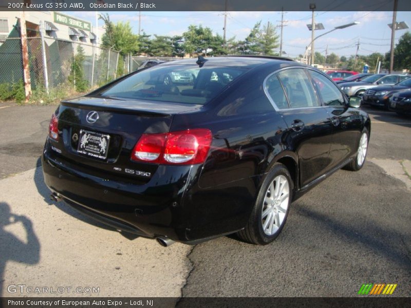 Obsidian Black / Black 2007 Lexus GS 350 AWD